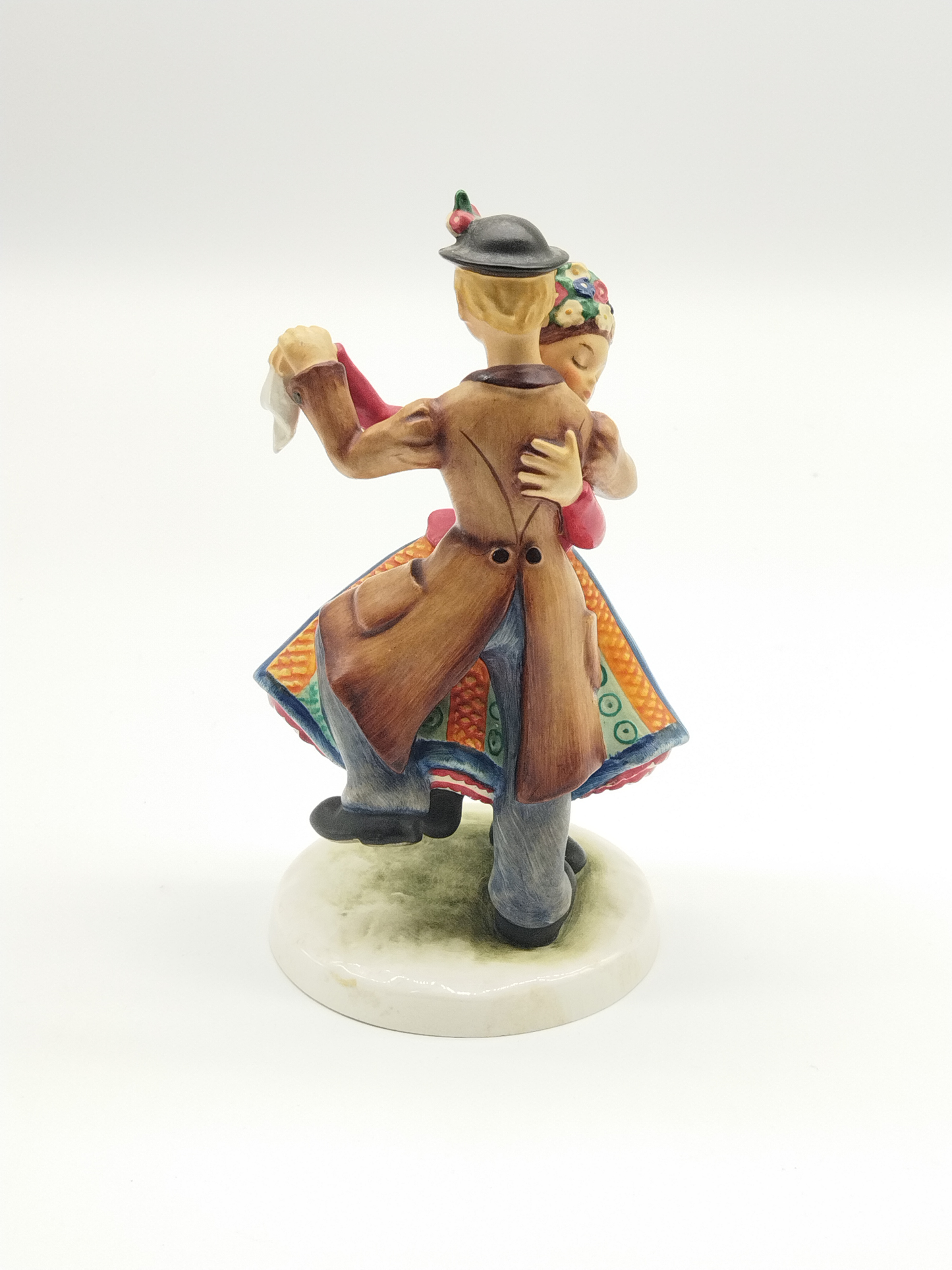 WHIMSICAL W. GOEBEL PORCELAIN DANCING COUPLE.