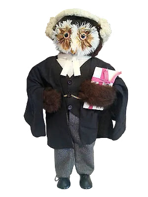 ABERCROMBIE & FINCH, 'BARRISTER OWL' , MADE IN ENGLAND, HEIGHT 40cm.