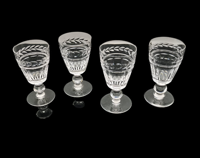 STUART CRYSTAL, SET OF FOUR ARUNDEL SHEERY GLASSES