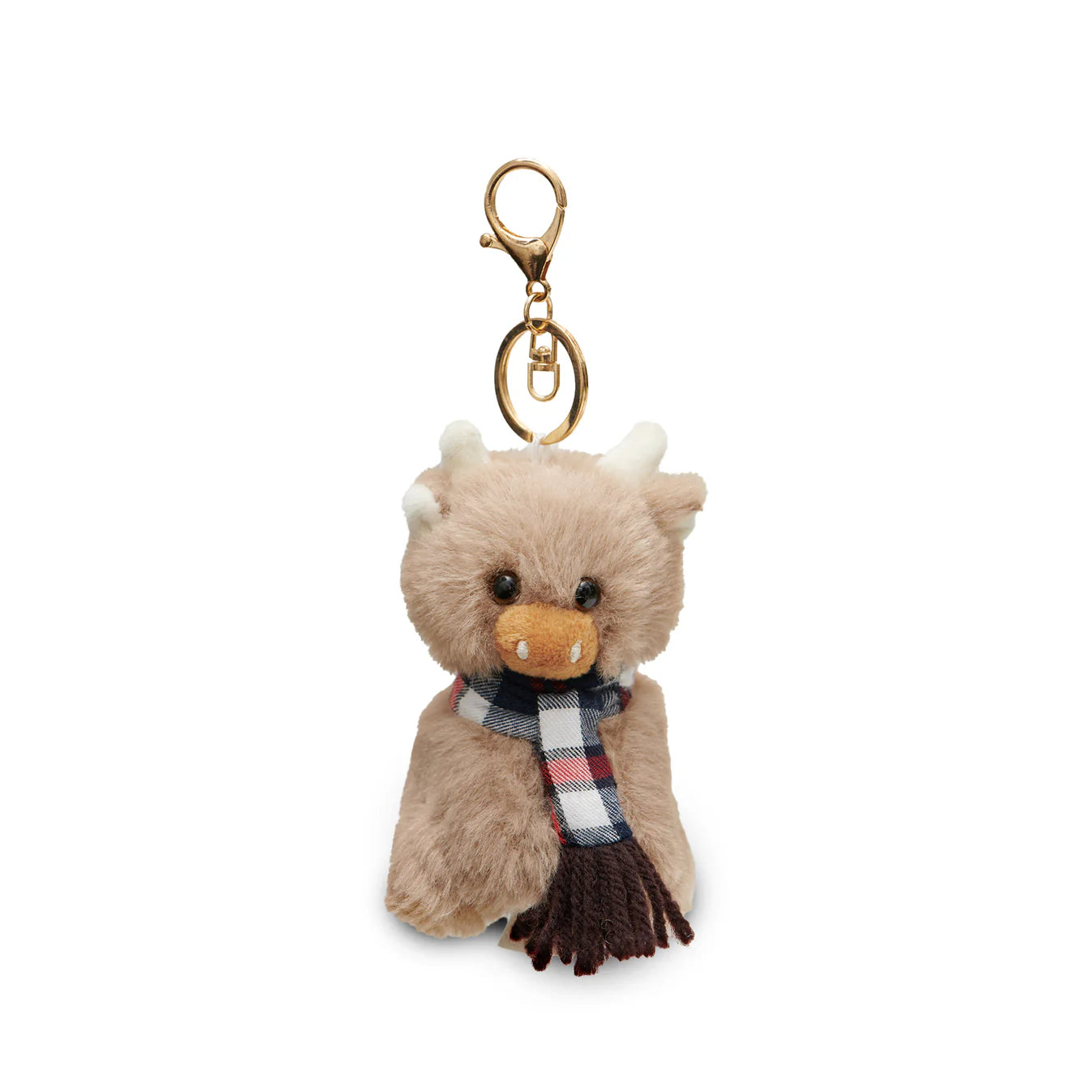 ANGUS THE HIGHLAND COW KEYRING / BAG CHARM.
