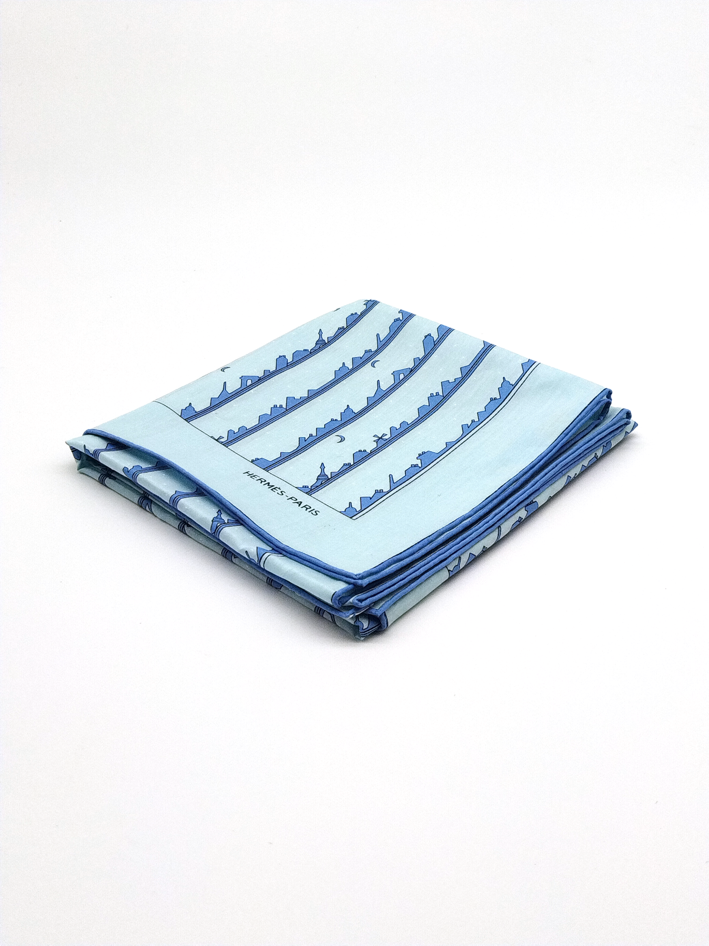 HERMÈS, PARIS BY NIGHT COTTON 70 x 70cm, SCARF WITH BOX.