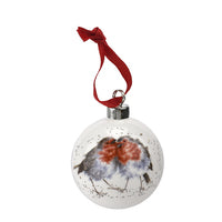 ROYAL WORCESTER ‘SNUGGLE UP’ CHRISTMAS BAUBLE, 6.6cm.