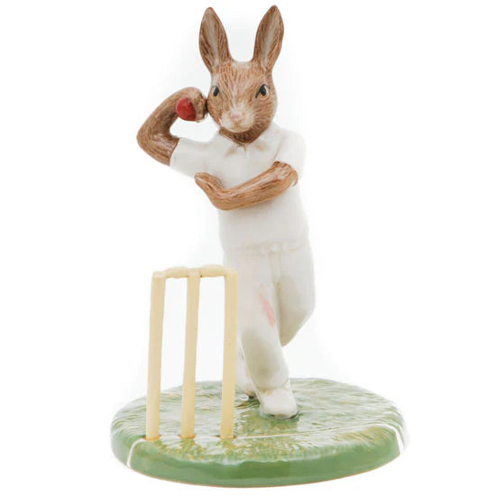 ROYAL DOULTON, HOWZAT BUNNYKINS CRICKETER BOWLER RABBIT, HEIGHT 12cm, EDITION 0606/1000.