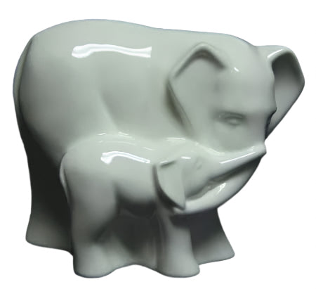 COALPORT, TENDER MOMENT ELEPHANTS, BONE CHINA, MADE IN ENGLAND, CIRCA 2002.