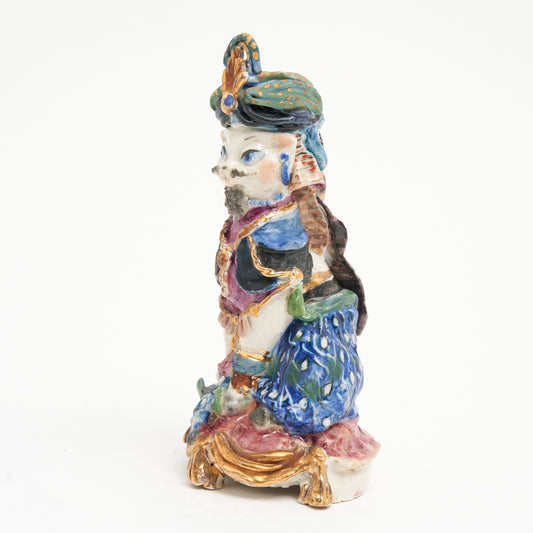GWEN WATSON, CERAMIC FIGURE ' ALI BABA' HEIGHT 22cm.