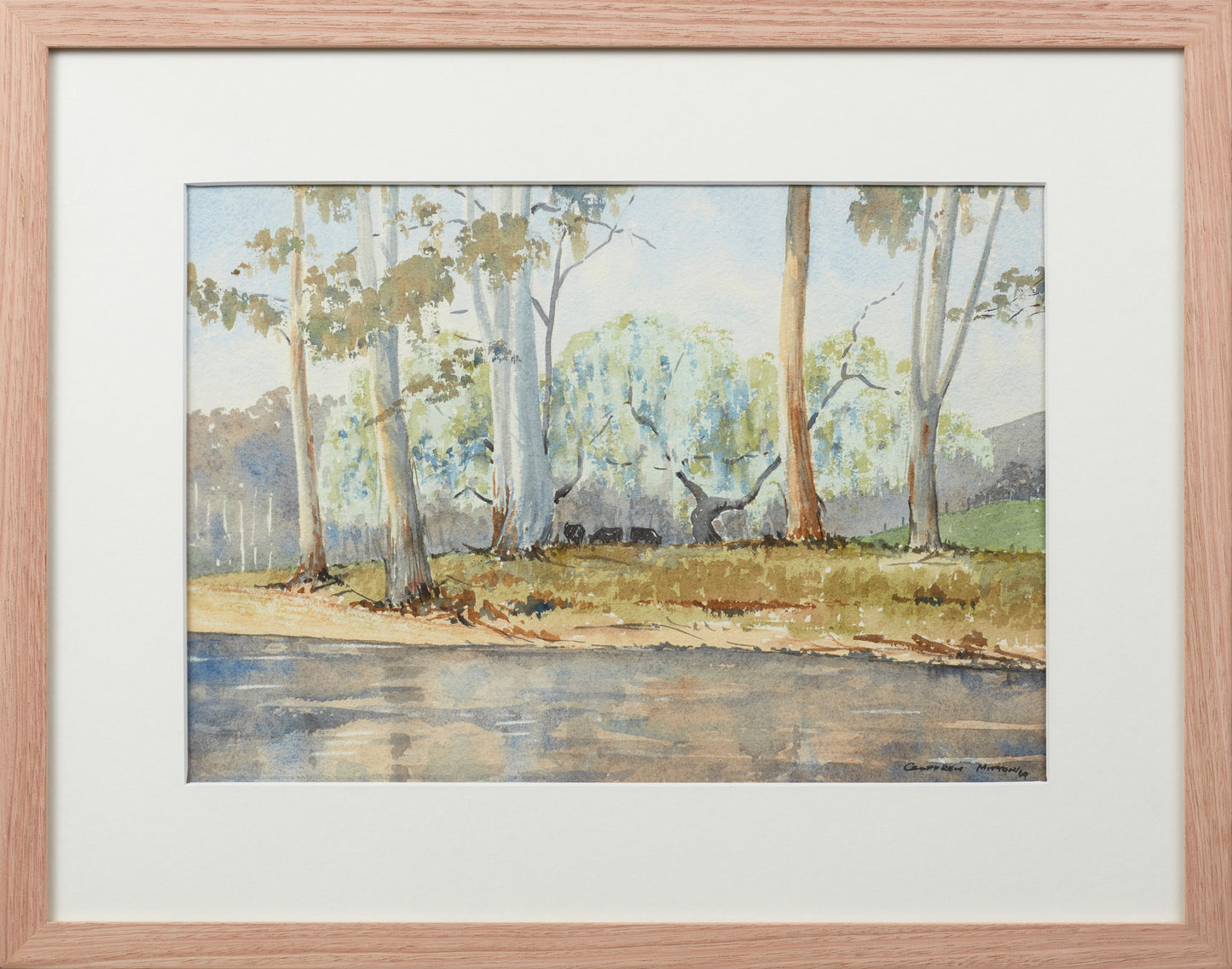 GEOFFREY MITTON, BUSH LANDSCAPE 1969, SIGNED