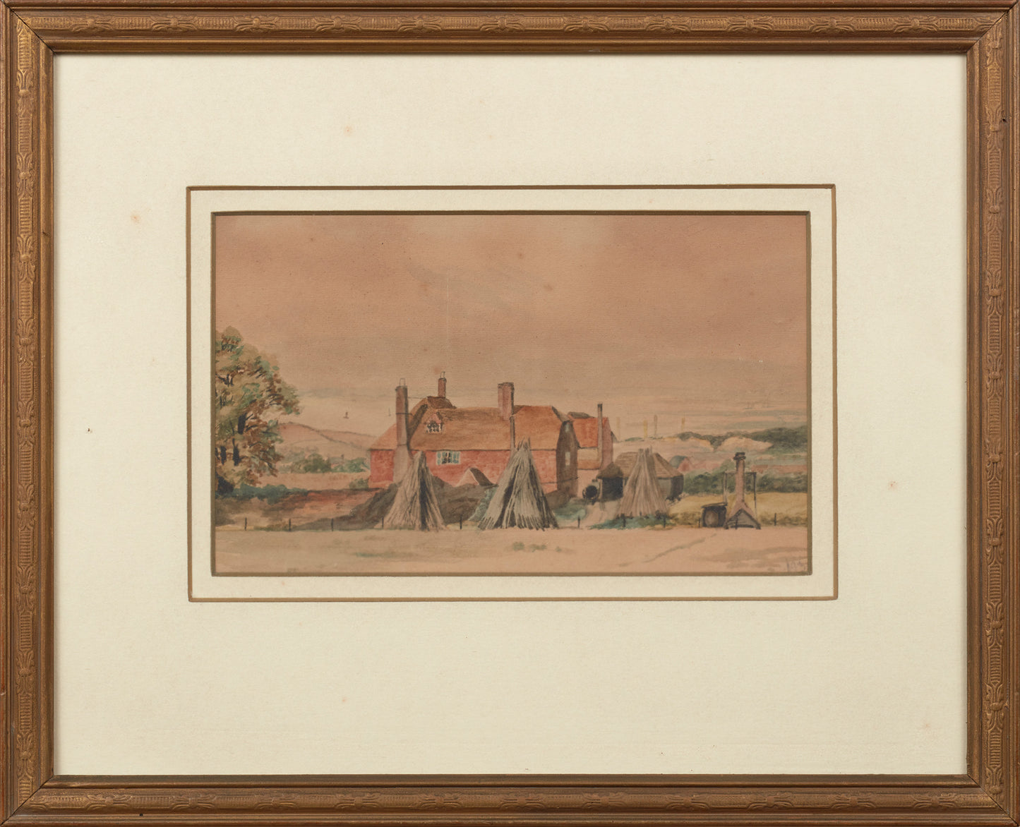 ENGLISH FARMHOUSE ON THE BAY, CIRCA 1930