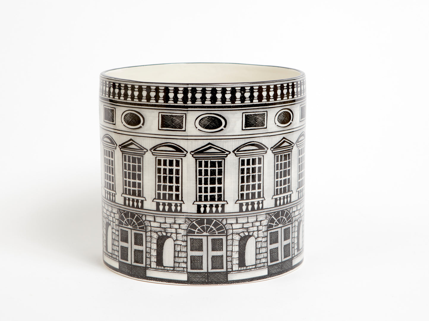 ORNAMENTAL CERAMIC VENETIAN CYLINDER POT