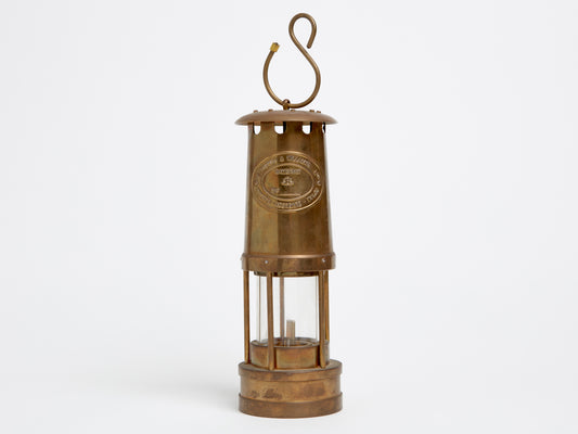 E. THOMAS AND WILLIAMS LTD BRASS MINERS LAMP