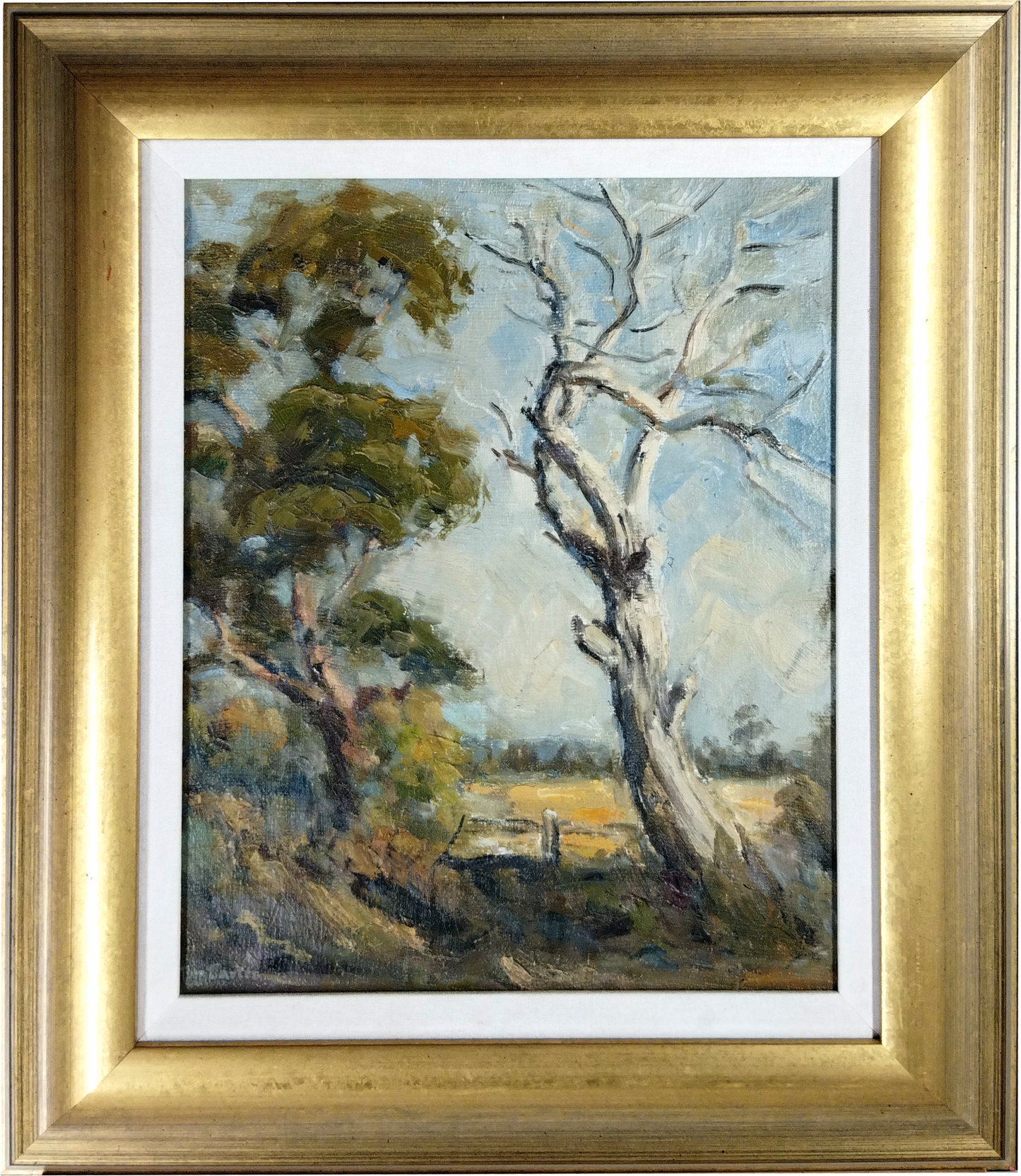 TOM CARTER, SUMMER LANDSCAPE 'POMBORNEIT' VICTORIA, SIGNED LOWER LEFT, OIL CANVAS ON BOARD.