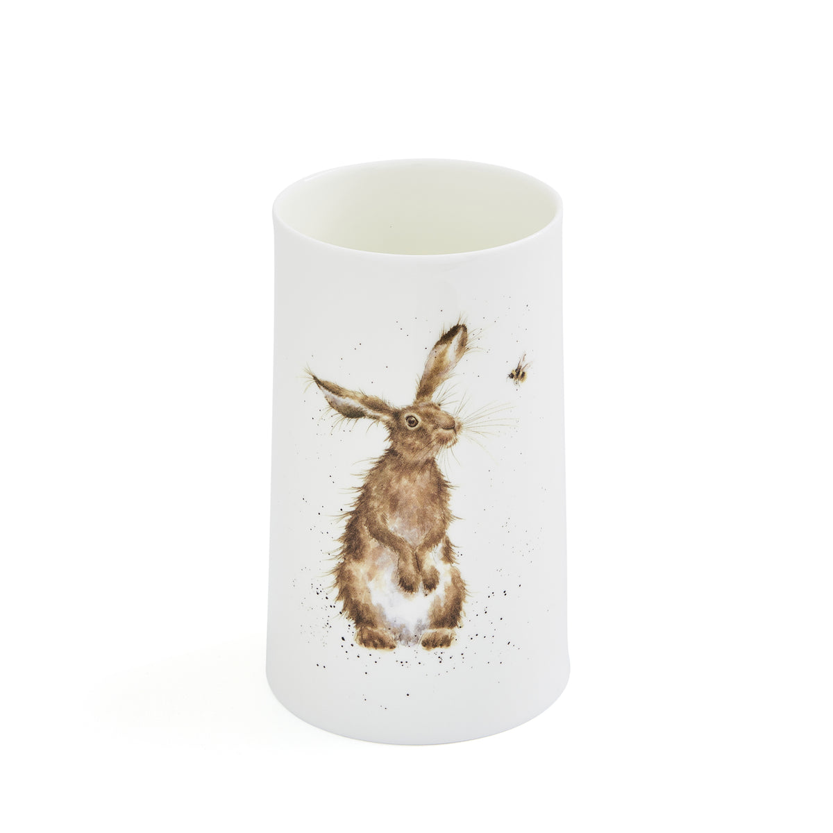 ROYAL WORCESTER, WRENDALE 'THE HARE & THE BEE' VASE, HEIGHT 17cm.