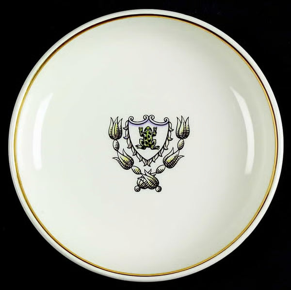 WEDGWOOD, QUEENS WARE, SET OF FOUR 'FROG' TRINKET DISHES FROM BICENTENARY CELEBRATIONS, 1995, DIAMETER 10cm.