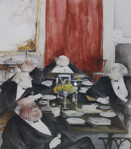 SUE McCARTNEY SNAPE, PASS THE PORT, LIMITED EDITION PRINT, 276/750, SIGNED LOWER LEFT.