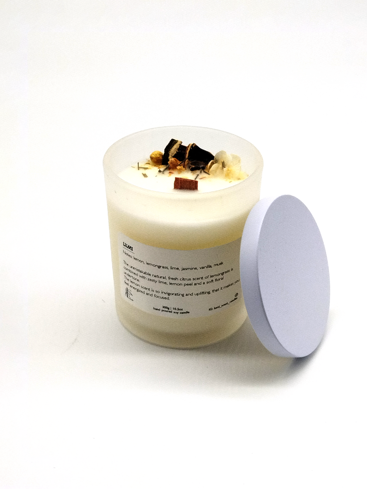 LUMI SCENT CANDLES VARIETIES, HAND POURED SOY-WAX WITH WOODEN WICKS, 360g