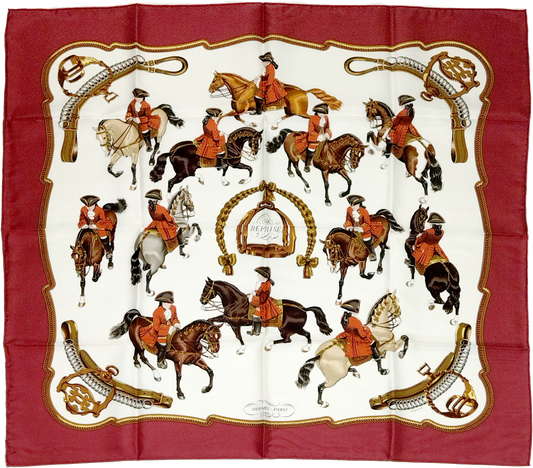 HERMÈS, SILK CARRE, REPRISE BY PHILIPPE LEDOUX, FIRST ISSUED 1970, 90cm SQUARE.