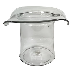 BLENKO, HANDMADE ART GLASS TOP HAT ICE BUCKET, CIRCA 1980, 20 x 28 x 28cm.