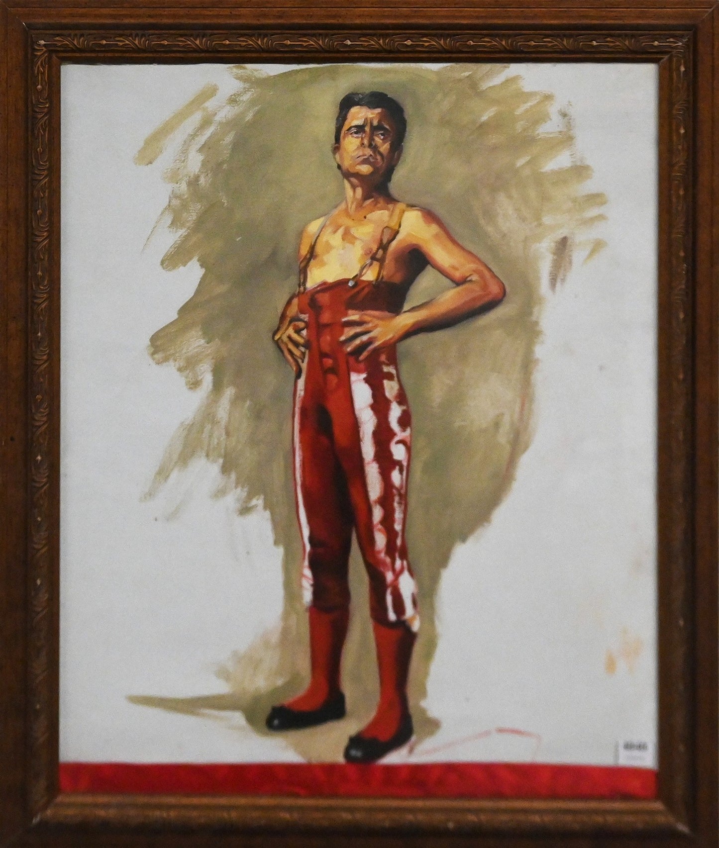 CHRISTINA HAYES (HALEY), PORTRAIT OF A MAN, OIL ON CANVAS, UNSIGNED, 51 x 44cm, FRAME SIZE: 64 x 54cm.