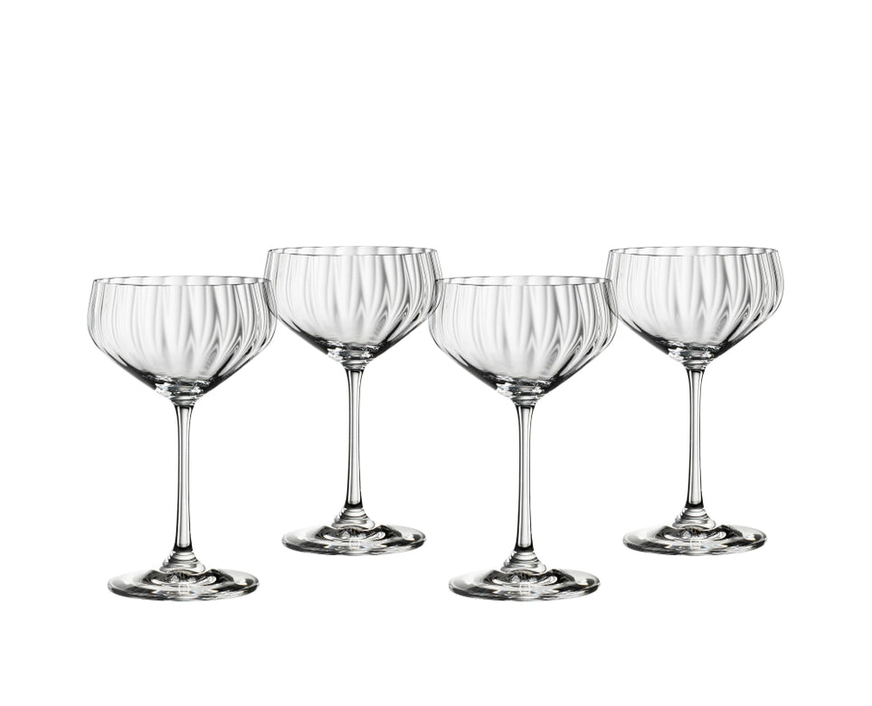 A SET OF FOUR OF SPIEGELAU CHAMPAGNE / COCKTAIL COUP, 310ml.