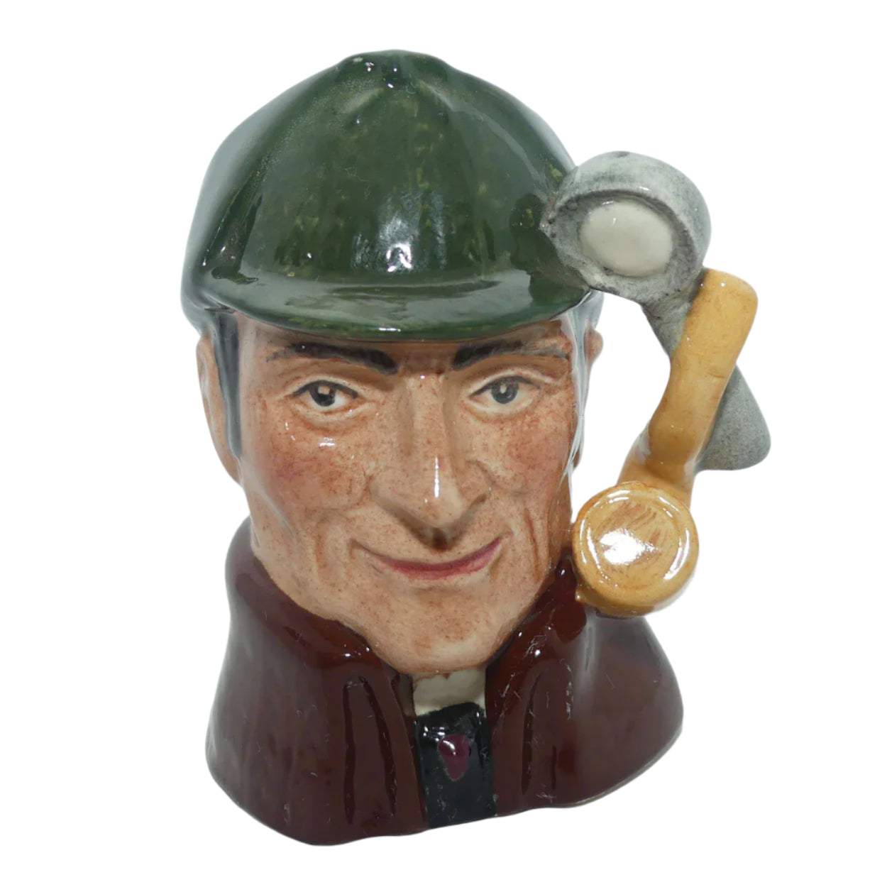 ROYAL DOULTON, THE SLEUTH / SHERLOCK HOLMES CHARACTER JUG, D6639, HEIGHT 7cm.