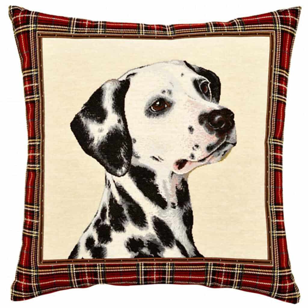 ADORABELLA, DALMATIAN  JACQUARD CUSHION, 47cm SQUARE, MADE IN AUSTRALIA.
