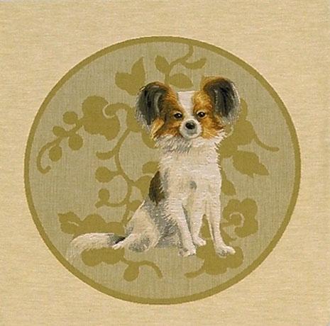 ADORABELLA, GLAMOUR DOG CHICO JACQUARD CUSHION, 47cm SQUARE, MADE IN AUSTRALIA.