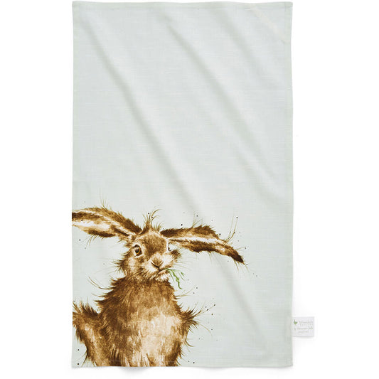 PIMPERNEL, WRENDALE HARE TEA TOWEL, 100% COTTON.