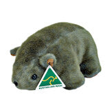 WOMBAT SOFT TOY, MADE IN AUSTRALIA, LENGTH 28cm.