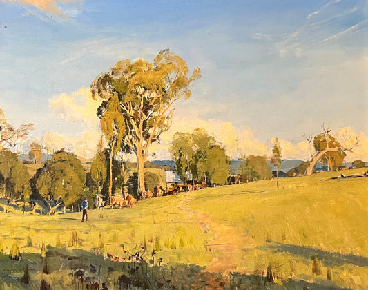 PETER SMALES, LANDSCAPE, COCKATOO VICTORIA, OIL ON CANVAS BOARD, 75 x 60cm.