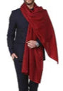 PASHTUSH, HAND-LOOMED EXTRA FINE WOOLEN SHAWL, MAROON
