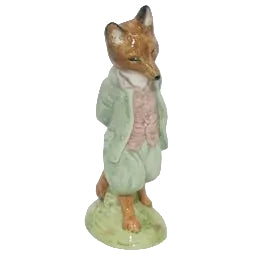 ROYAL ALBERT ENGLAND, BEATRIX POTTER ‘FOXY WHISKERED GENTLEMAN’, F.WARNE & Co, HEIGHT 18cm, CIRCA 1994.