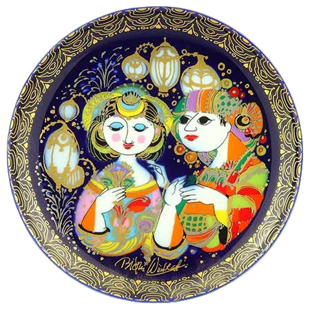 ROSENTHAL, SET OF TWELVE ALADDIN COLLECTORS WALL PLATES, DIAMETER 16.5cm