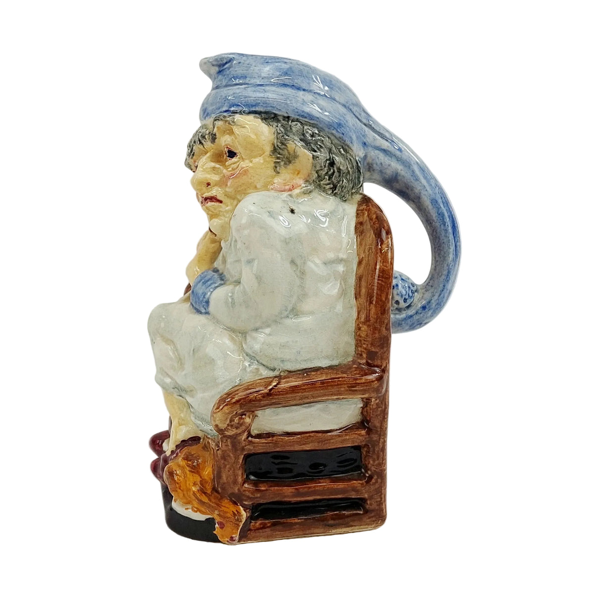 BURLEIGH WARE, A CHRISTMAS CAROL, ‘SCROOGE’ TOBY JUG, HEIGHT 15cm.
