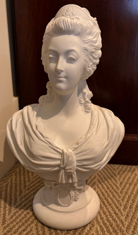 Marie Antoinette Bust early 20th century, 50h x 21w x 14d