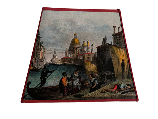 VENICE, FRENCH LAMPSHADE SMALL RECTANGLE PM, WIDTH 20cm, HEIGHT 15.5cm.