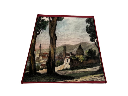 TUSCANY, FRENCH LAMPSHADE SMALL RECTANGLE PM, WIDTH 20cm, HEIGHT 15.5cm.