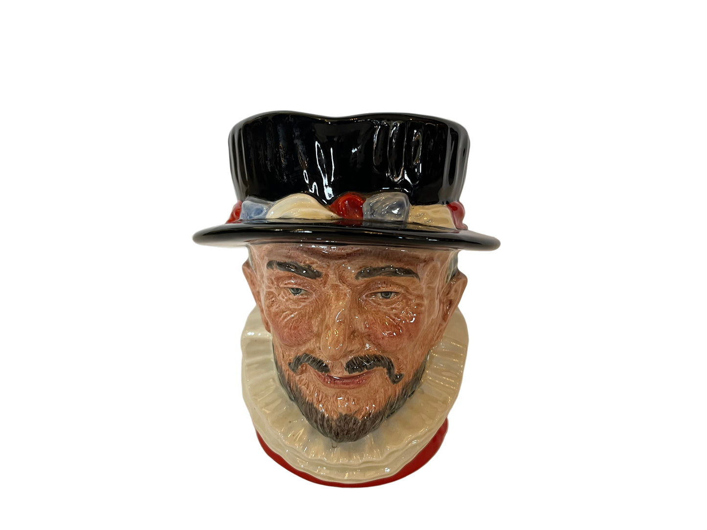 LARGE “BEEFEATER” TOBY JUG BY ROYAL DOULTON, ENGLAND , D6206 , PRODUCED 1947-1953, HEIGHT 18cm.
