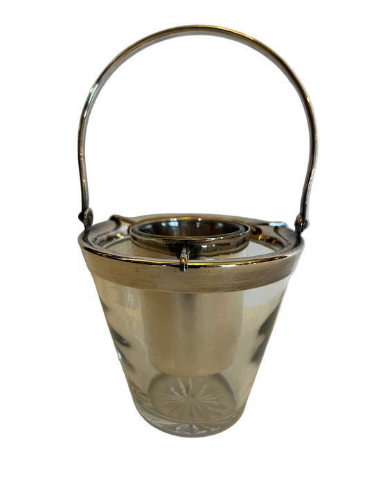RARE ANTIQUE CAVIAR SERVER, IN THE FORM OF A PAIL, HALLMARKED DUTCH SILVER, CIRCA 1911.