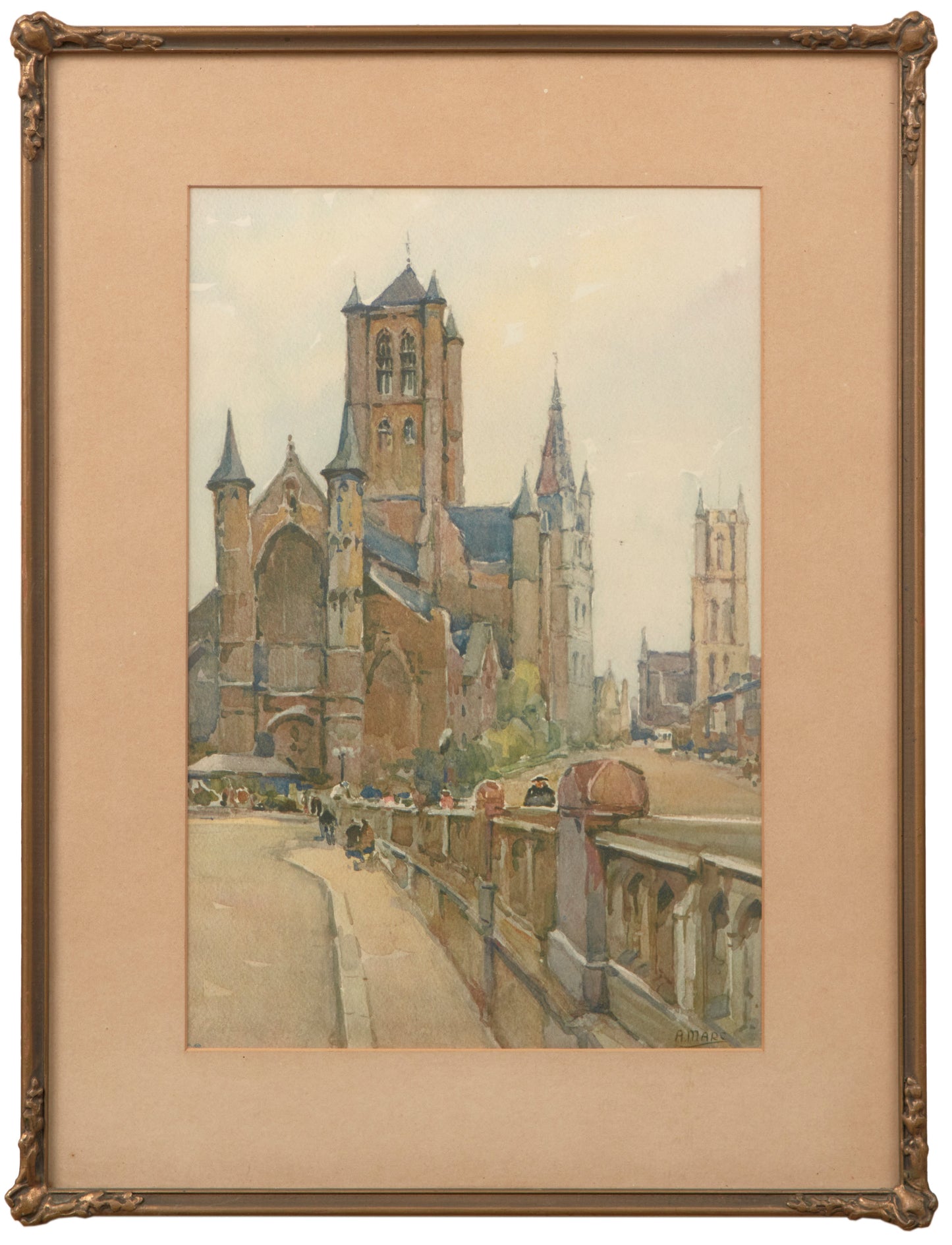 GRAND EGLISE, ST NICHOLAS, SIGNED A. MARC