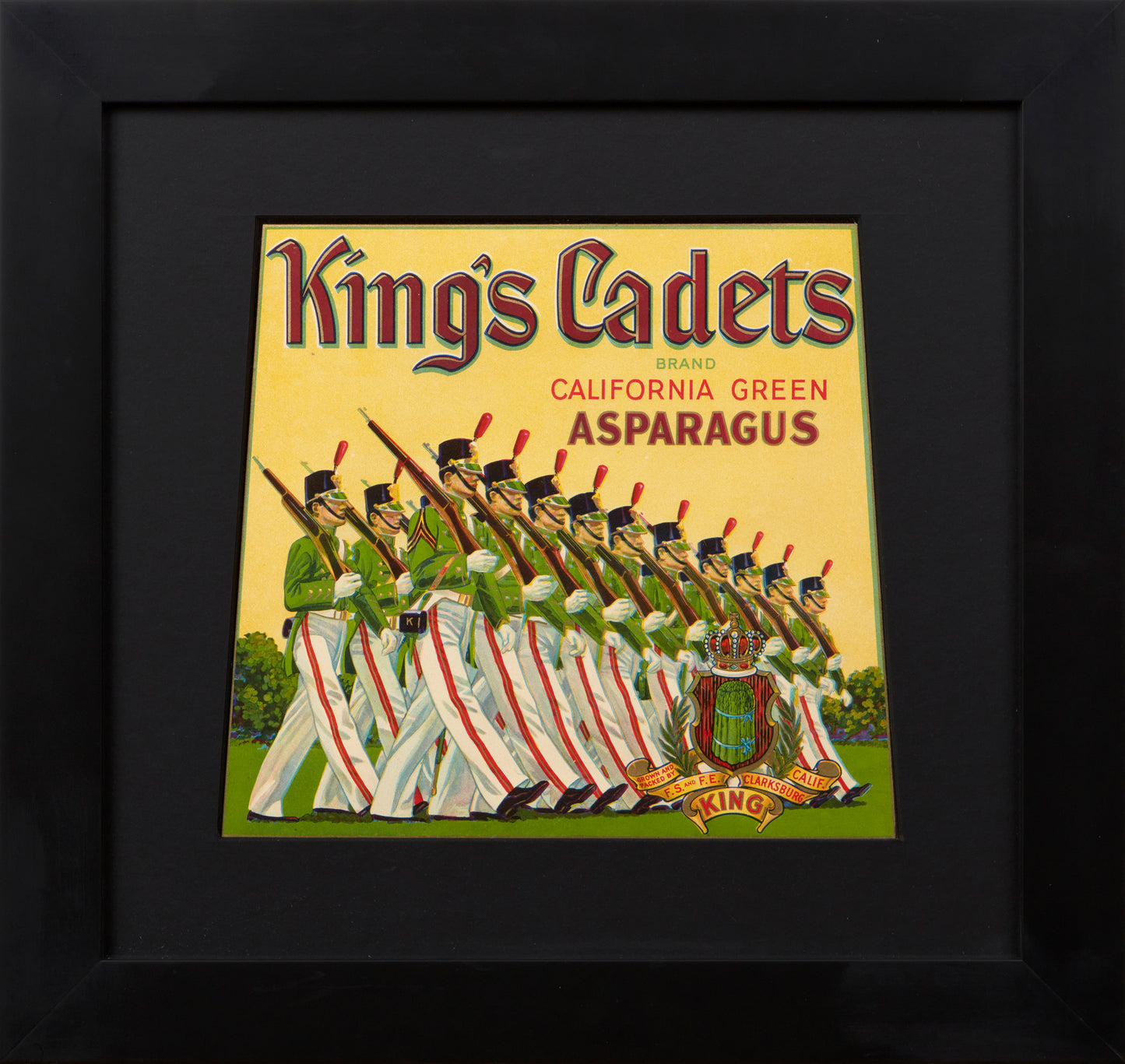 ORIGINAL ADVERTISEMENT, KINGS’ CADETS BRAND CALIFORNIA GREEN ASPARAGUS