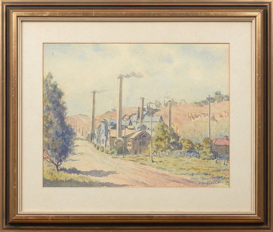 INDUSTRIAL SCENE, SIGNED W. HONEYCOMBE