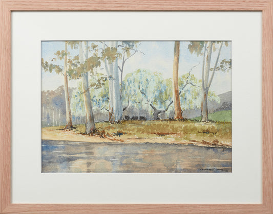 GEOFFREY MITTON,  BUSH LANDSCAPE 1969, SIGNED