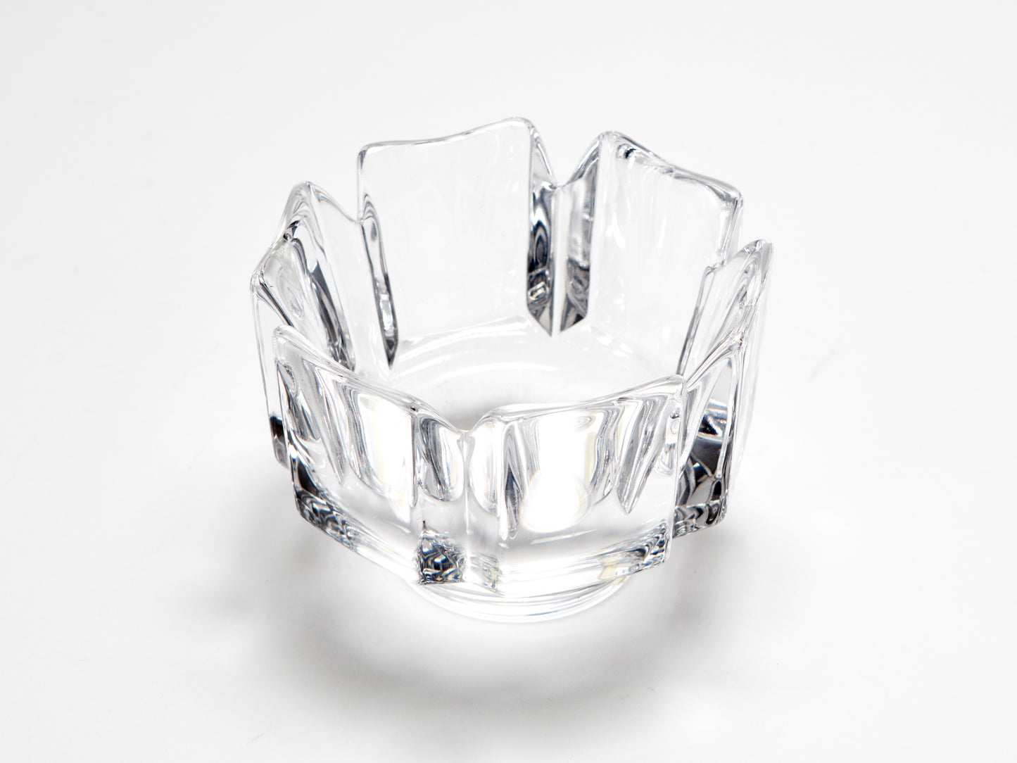 ORREFORS CRYSTAL BOWL/CANDLE HOLDER