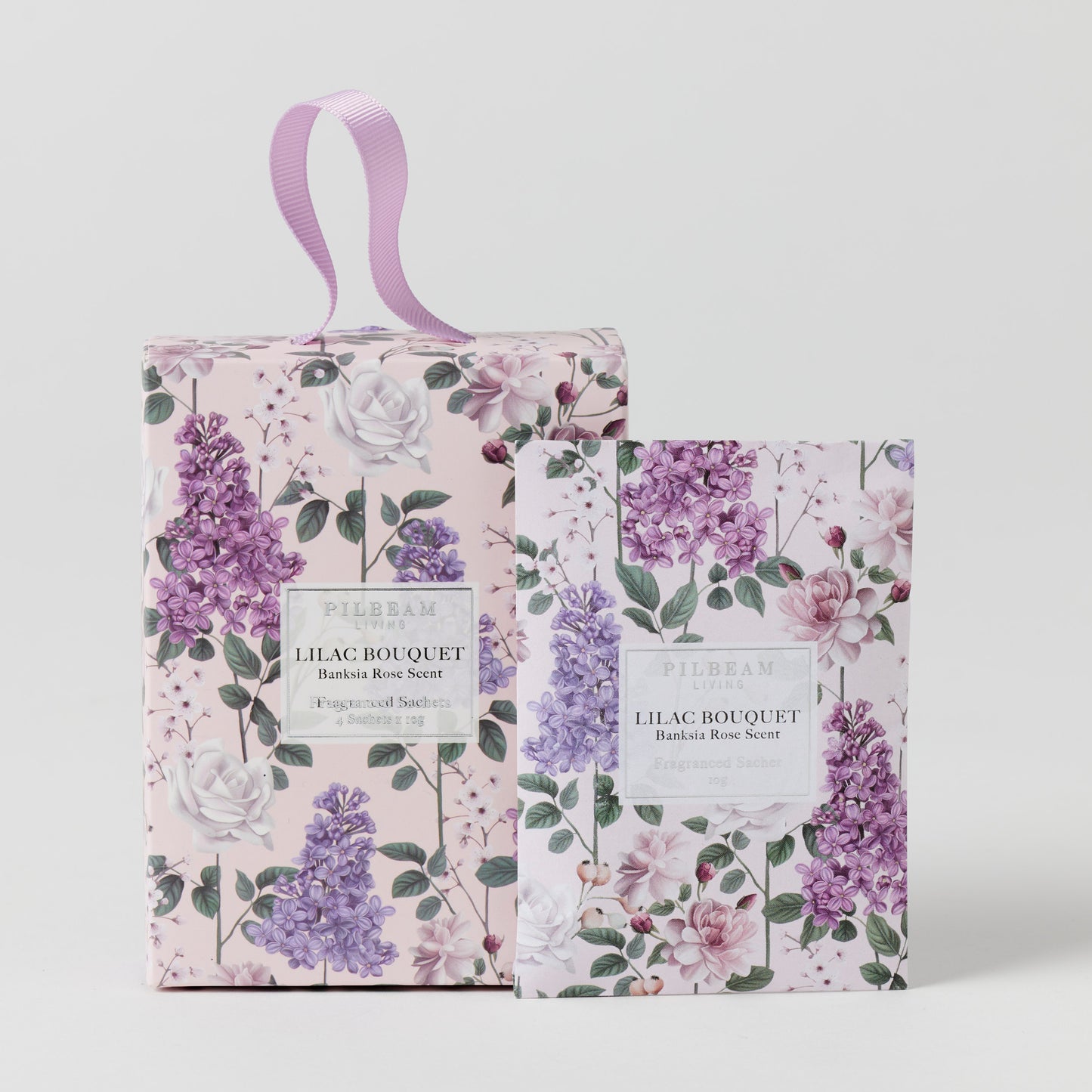 PILBEAM LILAC BOUQUET BANKSIA ROSE MINI SACHETS x 4, 10g.