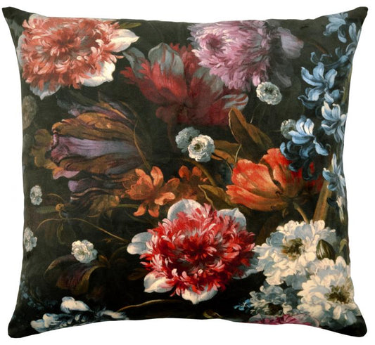 ADORABELLA, FLORENCE FLORAL FABRIC CUSHION, 50cm SQUARE, MADE IN AUSTRALIA.
