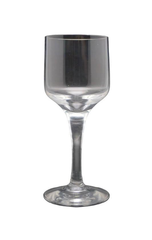 ORREFORS, SET OF SIX 'RHAPSODY' CRYSTAL LIQUEUR GLASSES, HEIGHT 11cm.