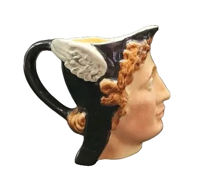 PERSEUS, HAND PAINTED CHARICTER JUG, LANCASTER SANDLAND ENGLAND, HEIGHT 95cm.