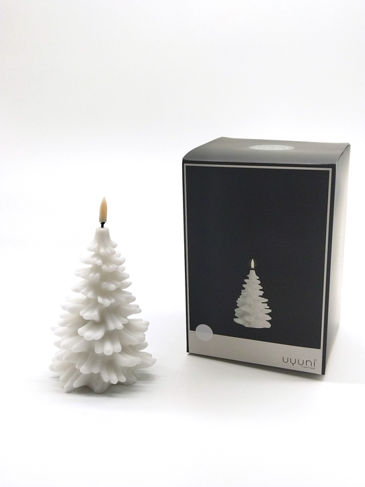 UYUNI MEDIUM NORDIC WHITE CHRISTMAS TREE, 10.1x 14.5cm.