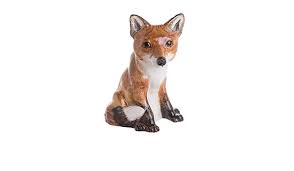 JOHN BESWICK, HAND PAINTED FOX MONEY BOX, HEIGHT 19cm.