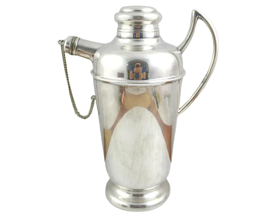 HECWORTH, SILVER PLATED COCKTAIL SHAKER, HEIGHT 24cm.