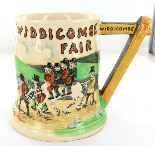 CROWN DEVON FIELDINGS, WIDDICOMBE FAIR MUSICAL TANKARD, MADE IN ENGLAND, RoNo 804874, HEIGHT 12cm.